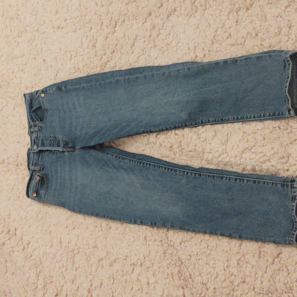 Levi's Women's High-Rise Wedgie Straight Cropped Jeans Love in the Mist size 29